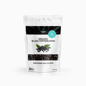 These Black Peppercorns are 100% Organic, gluten free and non irradiated. 